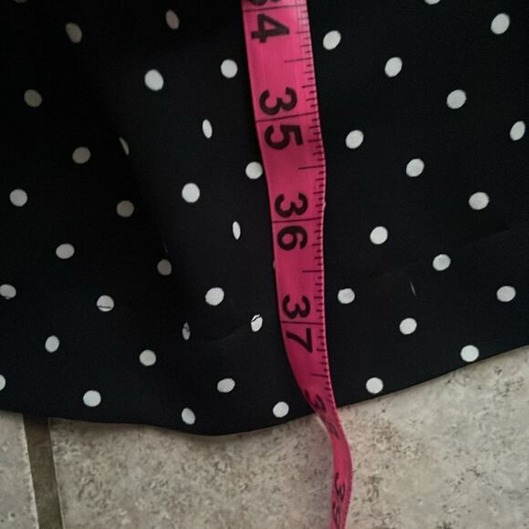 Brooks Brothers Lace-Trimmed Polka-Dot Satin Dress - Picture 15 of 16